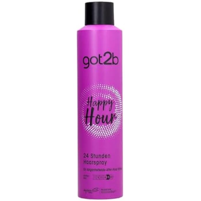 Got2B Schwarzkopf Happy Hour 24 Hour Hold Hairspray, 300ml Packaging may vary - Image 1